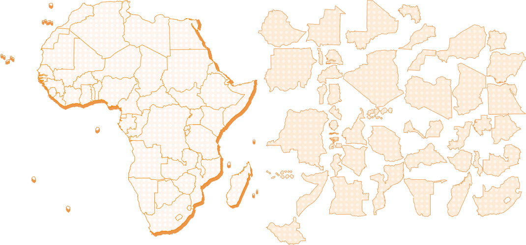 HTH Region Map - Africa